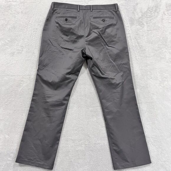 Bonobos Pants Friday Straight Leg Mens 35x30* Slim Fit Gray Preppy - Picture 2 of 10